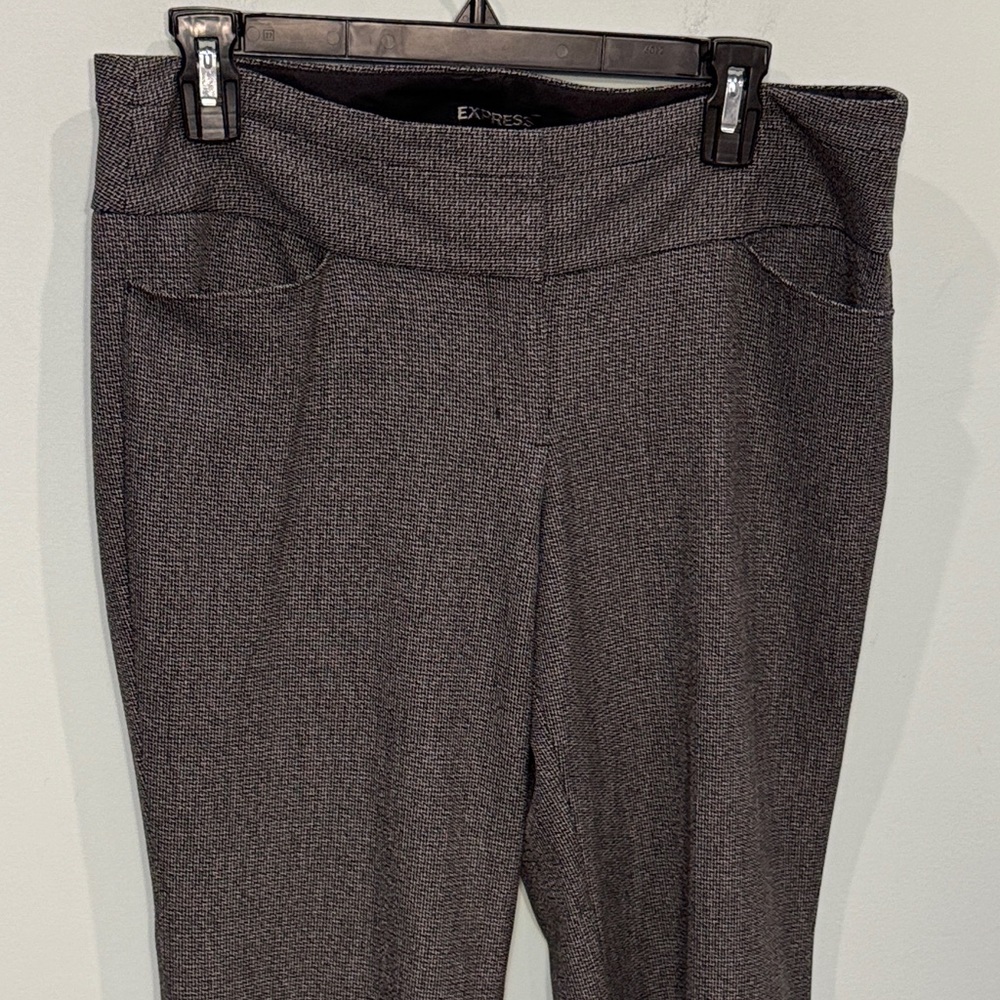 Express Editor mid-rise black and gray Trousers Size 8S